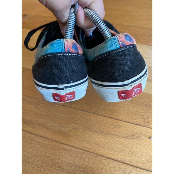 Vans Era tie dye and black lace up canvas shoes mens size 8 women’s size 9.5 - Picture 4 of 8